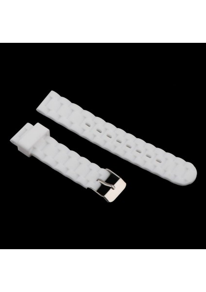 Silikon Su Geçirmez Dalış Spor Saati Kayış Dağıtım Toka Beyaz (Yurt Dışından) fırsatları