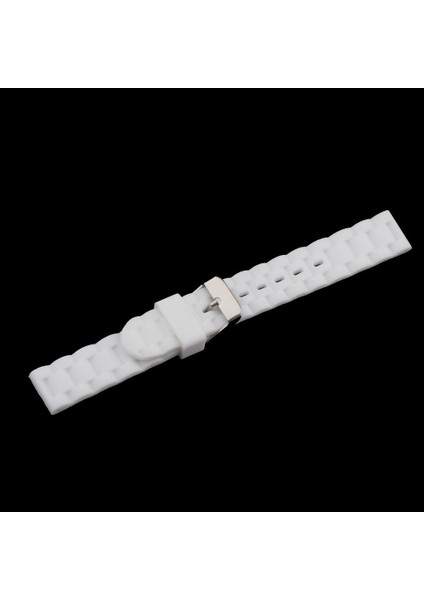 Silikon Su Geçirmez Dalış Spor Saati Kayış Dağıtım Toka Beyaz (Yurt Dışından) indirimleri