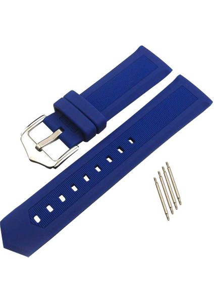 16MM 18MM 22MM Mavi Kordonlu Silikon Akıllı Izle Kayışı ile Bahar Bar 20MM (Yurt Dışından) fiyatları