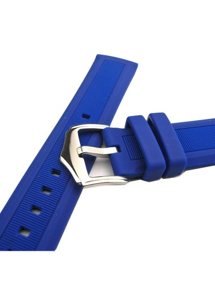 16MM 18MM 22MM Mavi Kordonlu Silikon Akıllı Izle Kayışı ile Bahar Bar 20MM (Yurt Dışından) fırsatları