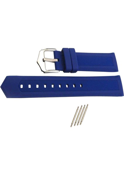 16MM 18MM 22MM Mavi Kordonlu Silikon Akıllı Izle Kayışı ile Bahar Bar 20MM (Yurt Dışından) indirimleri