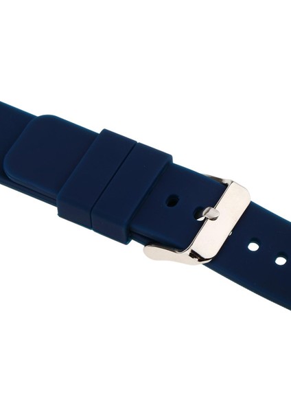 20MM Yedek Kat Kauçuk Silikon Izle Kayış Band Su Geçirmez Spor Ordusu Donanma Mavi (Yurt Dışından) modelleri