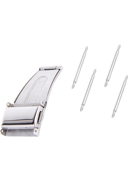 18MM Paslanmaz Çelik Push Katlanır Dağıtım Toka Toka Için Saat Bant / Kayış (Yurt Dışından)