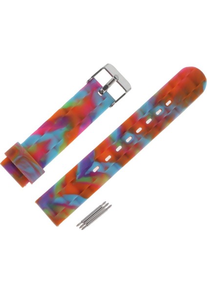 Silikon Su Geçirmez Dalış Spor Saati Kayış Dağıtım Toka Turuncu (Yurt Dışından)