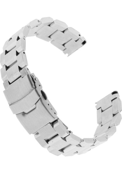 Watch Band Gümüş Paslanmaz Çelik Kayış 18 20 22 24MM Metal Bilek Bilezik 22MM (Yurt Dışından)