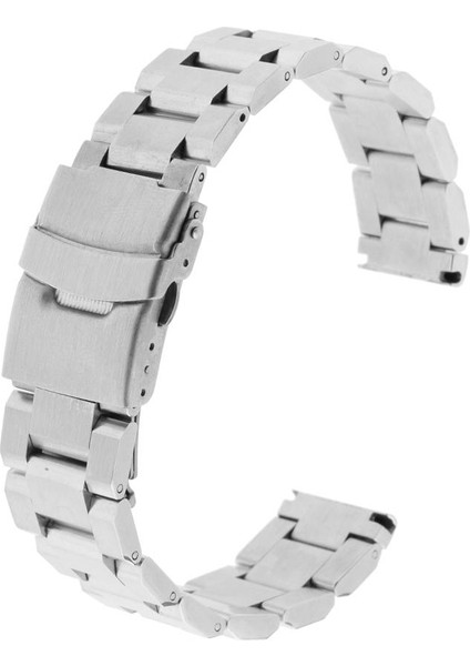 Watch Band Gümüş Paslanmaz Çelik Kayış 18 20 22 24MM Metal Bilek Bilezik 22MM (Yurt Dışından) fırsatları