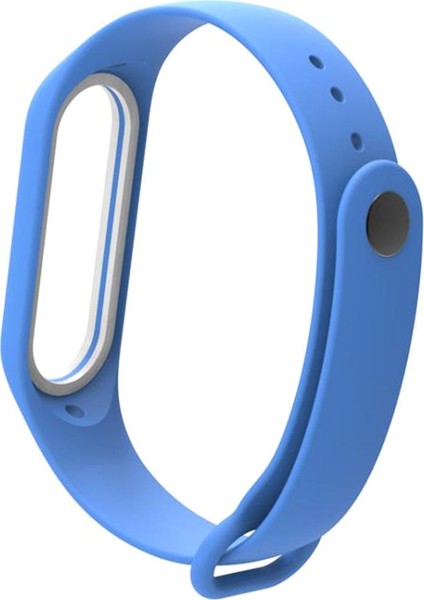 Mi Band 3/4 Sky Blue Için Yedek Bileklik Silikon Bilek Kayışı Bilezik (Yurt Dışından)