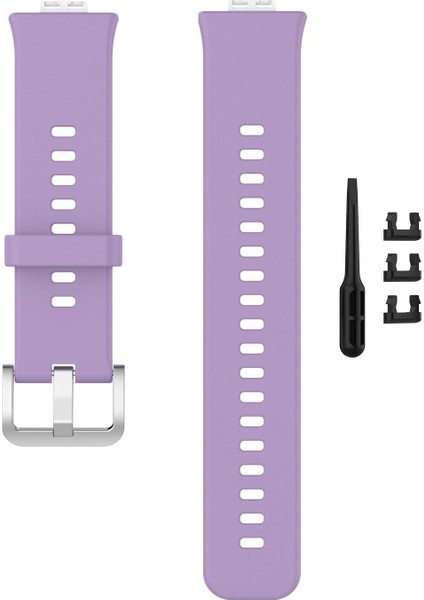 Silikon Watch Band Strap Watch Fit TIA-B09 TIA-B19 Yedek Açık Mor (Yurt Dışından)