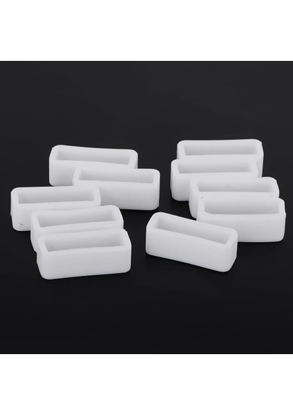 10 Paket Silikon Izle Bant Döngüler Izle Kayışı Tutucu Tutucu Beyaz 22MM (Yurt Dışından) fırsatları