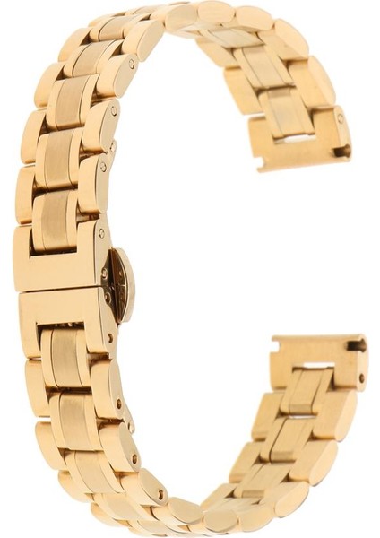 Paslanmaz Çelik Metal Iş Yedek Bilezik Kayışı Mens Womens Izle Altın 14MM (Yurt Dışından) fiyatları