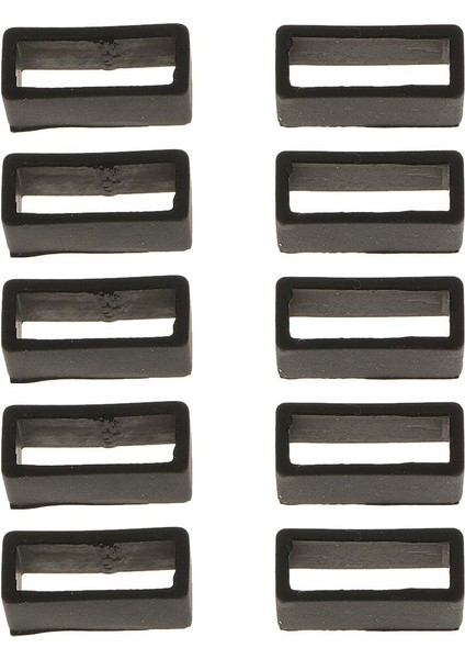 Blesiya 10 Adet 20MM Siyah Kauçuk Yedek Kaleci Watch Band Siyah 20MM (Yurt Dışından) fiyatları