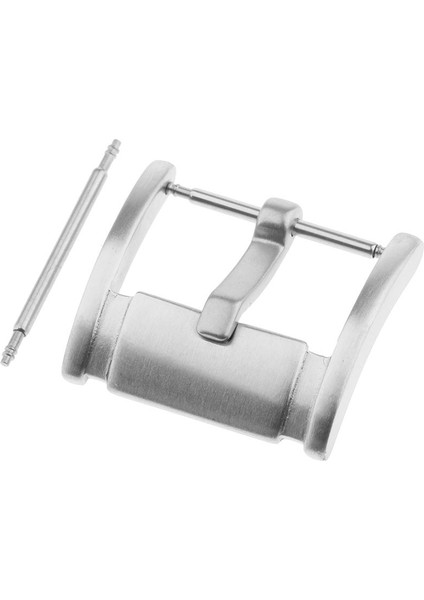 18/20 / 22MM Gümüş Fırçalı Paslanmaz Çelik Pin Toka Toka Saat Kayışı Band 18MM Için (Yurt Dışından)