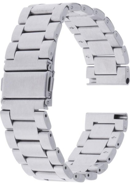 Paslanmaz Çelik Watch Band Ayarlanabilir Bilezik Çift Kilit Bağlantısı 22MM (Yurt Dışından)