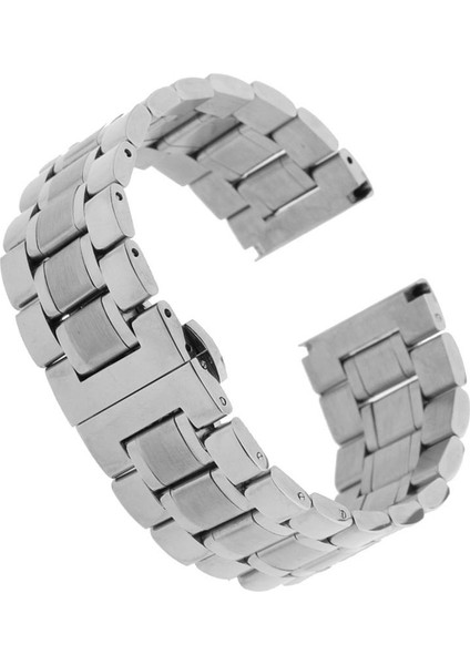 Katı Paslanmaz Çelik Düz Uç Watch Band Bilezik Bağlantıları 20/22/23 / 24MM Gümüş 23MM (Yurt Dışından)