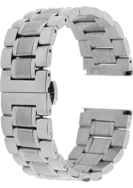 Katı Paslanmaz Çelik Düz Uç Watch Band Bilezik Bağlantıları 20/22/23 / 24MM Gümüş 23MM (Yurt Dışından) fiyatları