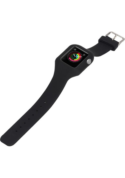Yedek Silikon Akıllı Watch Band Spor Strap Apple Izle Için 42MM Siyah (Yurt Dışından) fırsatları
