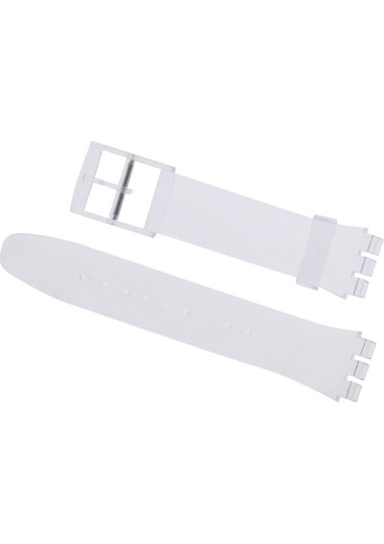 Silikon Izle Bantları 19MM Kauçuk Saat Kayışı Su Geçirmez Bileklik Değiştirme Şeffaf (Yurt Dışından)