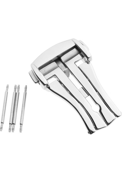 Paslanmaz Çelik Push Fold Dağıtım Toka Watch Band Askı Toka 18MM (Yurt Dışından) indirimleri