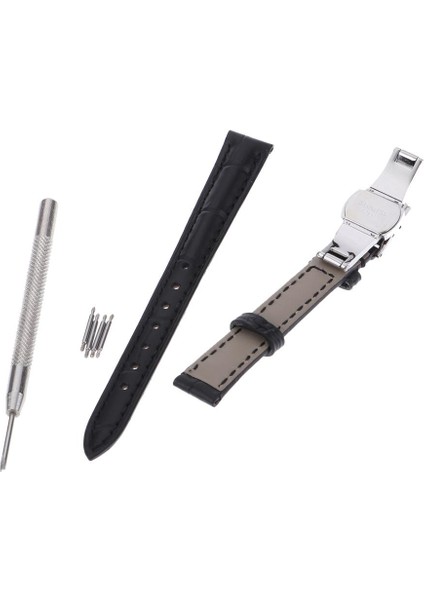 Prettyia Klasik Izle Kayış Aksesuarları Izle Yedek Bilek Bandı Kayışı Siyah Siyah Hattı ile (Yurt Dışından) indirimleri