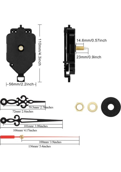 Dıy Onarım Için Kuvars Saat Mekanizması Hareketi HR1688-23 (Yurt Dışından) fırsatları