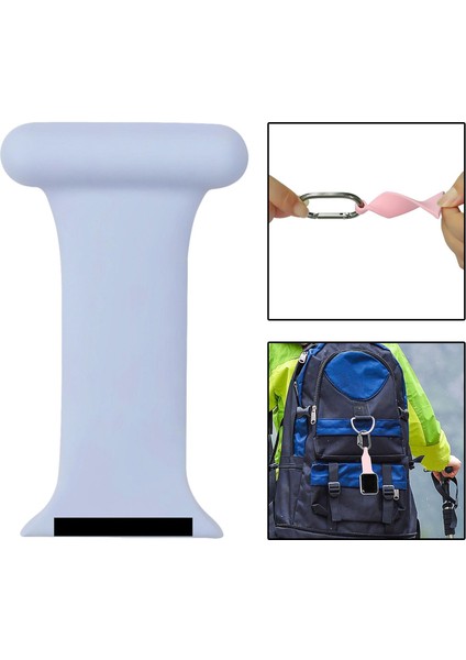 Hikers Hemşire Pin Silikon Izle Bandı Iwatch 4 Sky Blue 38 Veya 40MM Için (Yurt Dışından) modelleri