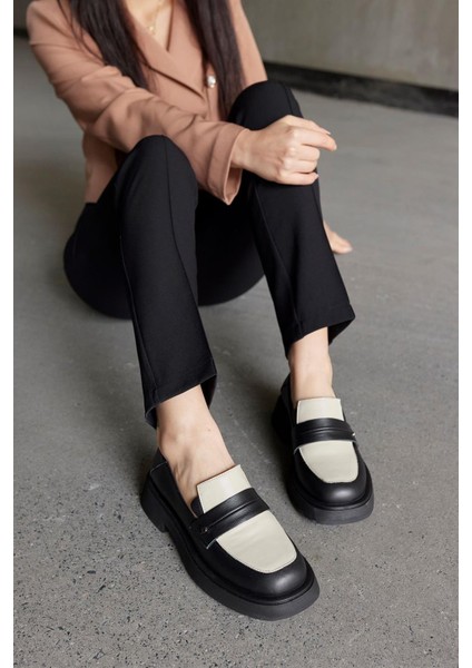 Marissa Siyah/bej Kadın Loafer fiyatları