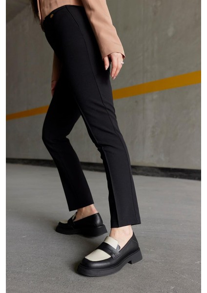 Marissa Siyah/bej Kadın Loafer indirimleri