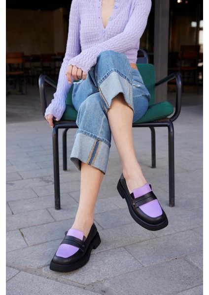 Marissa Siyah/lila Kadın Loafer fiyatları