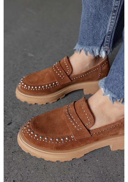 Rosy Taba Süet Troklu Kadın Loafer fiyatları