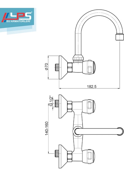 Yps Eski Tip Lavabo Bataryası