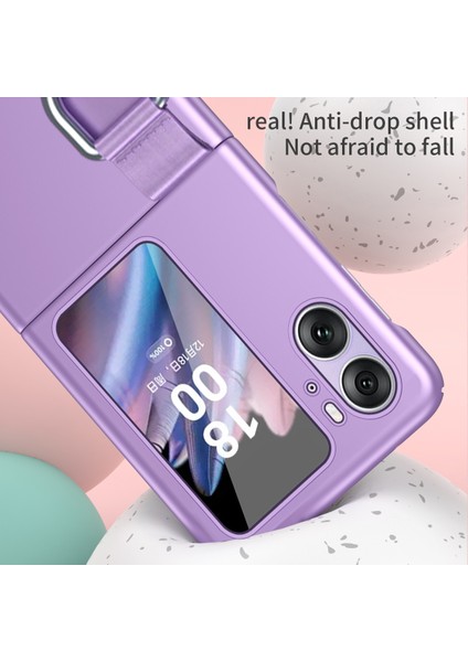 Oppo Find N2 Flip Için Ultra Ince Halka Tokalı Telefon Kılıfı (Yurt Dışından) modelleri