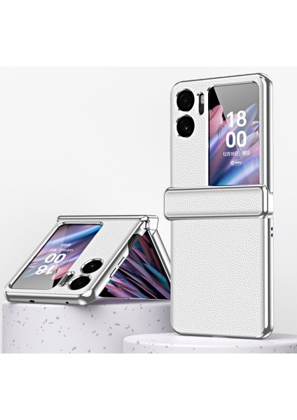 Oppo Find N2 Flip Için Litchi Desenli Kılıf (Yurt Dışından)