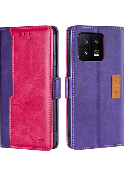 Xiaomi 13 Için Kontrast Renkli Deri Kasa (Yurt Dışından) fiyatları