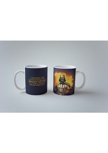 Star Wars Temalı Karakter Özel Tasarım Baskılı Kupa Bardak