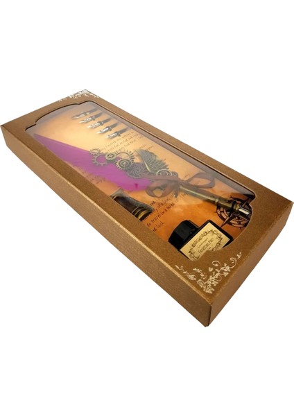 Steampunk Mor Tüylü Divit Hokka Seti fiyatları