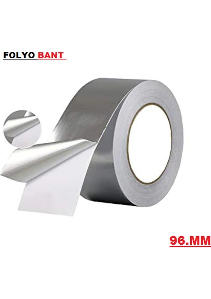 1 Kalite Alüminyum Folyo Bant 96MM 20 mt Yanmaz Band