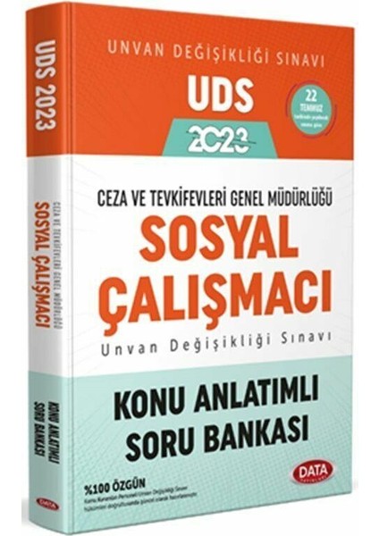 2023 Uds Ceza ve Tevkifevleri Sosyal Çalışmacı Konu Anlatımı Soru Bankası