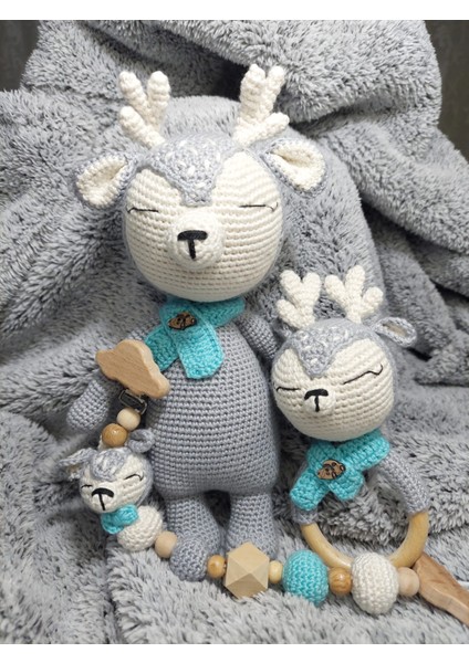 Amigurumi Geyik Yenidoğan Set modelleri