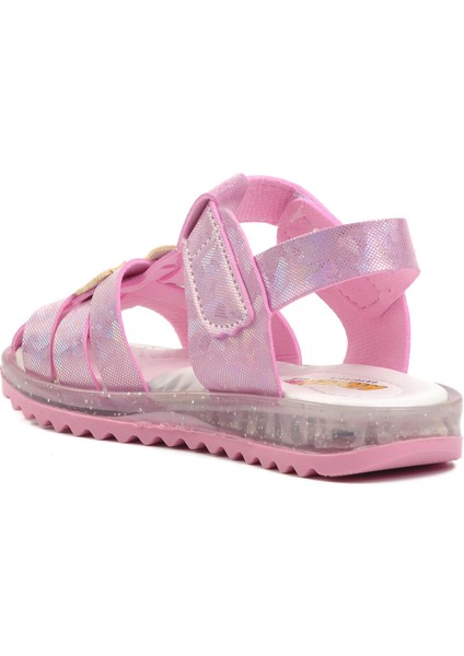 Arz 1422-B Pembe Simli Bebek Sandalet