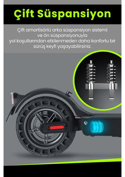 Süspansiyonlu Çift Şürüş Modlu Katlanabilir Elektrikli Scooter 261786 fiyatları