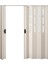 185 x 230 Beyaz Renk Camlı Çift Açılım Pvc Akordiyon Katlanır Kapı FRNAKMODEL-173 4
