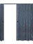 215 x 230 Antrasit Renk Camsız Çift Açılım Pvc Akordiyon Katlanır Kapı FRNAKMODEL-207 4