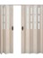 260 x 230 Akçaağaç Renk Camlı Çift Açılım Pvc Akordiyon Katlanır Kapı FRNAKMODEL-271 3