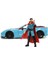 Marvel Doctor Strange Chevy Corvette 1:24 Ölçek Die-Cast Araç, Lisanslı Figürlü 2