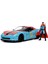 Marvel Doctor Strange Chevy Corvette 1:24 Ölçek Die-Cast Araç, Lisanslı Figürlü 3