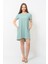 Kadın Aerobin Kumaş Yazlık Elbise Su Yeşili Rengi 1