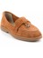 Taba Süet Hakiki Deri Kadın Loafer Ayakkabı K01269354102 3