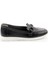 Siyah Hakiki Deri Kadın Loafer Ayakkabı K01269354603 2