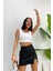 Kadın Askılı Crop Top Bluz 5