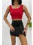 Kadın Askılı Crop Top Bluz 2